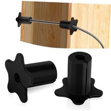 2pcs Wall Hole Cable Routing Kit for Starlink, Wall Grommets for Cables Black