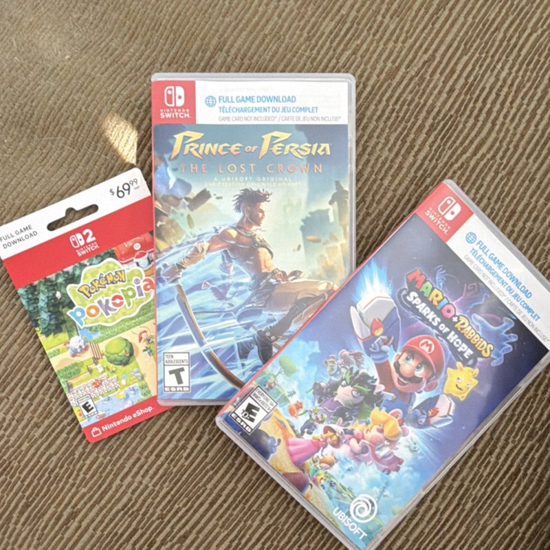 CASES & COVERS ONLY! Prince of Persia, Mario Rabbids, Pokémon Pokopia