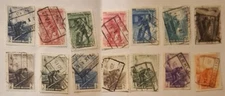 Belgium Parcel Post Railroad Stamps Used Lot Multi-Color Assorted Denominations