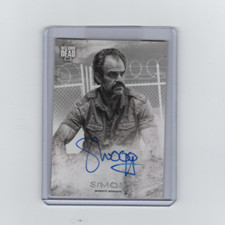 WALKING DEAD HUNTERS & THE HUNTED STEVEN OGG/SIMON AUTOGRAPH CARD