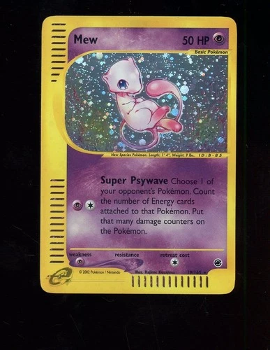 Pokemon TCG Expedition Base Set 19/165 Mew Holo Rare