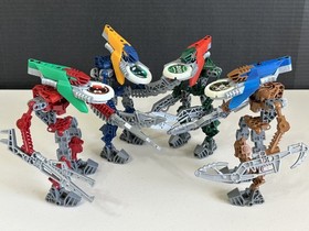 Lego Bionicles 8614-8617 Metru Nui VAHKI Complete Set of 4 with Disks