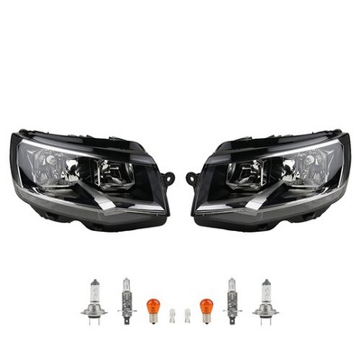 Scheinwerfer Set Halogen passend für VW Transporter T6 2015 Leuchtmittel Li. Re.