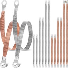 12 Pcs Universal Automotive Ground Straps, 10/15/20 Inch Engine Ground Strap Kit