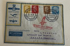 GERMANY Cover ZEPPELIN Air 1933 Superb *5.SUDAMERIKAFAHRT* Cachet BIRDS MA2121