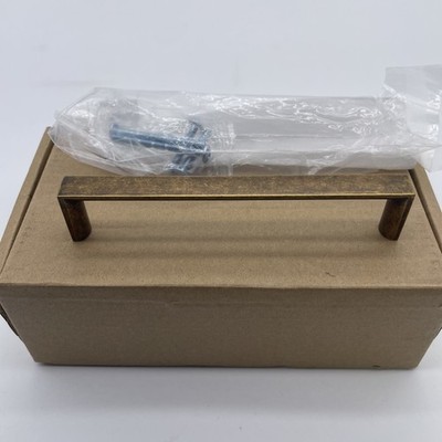10 Pack 5'' Antique Brass Cabinet Handles Kitchen Drawer Pulls 128mm