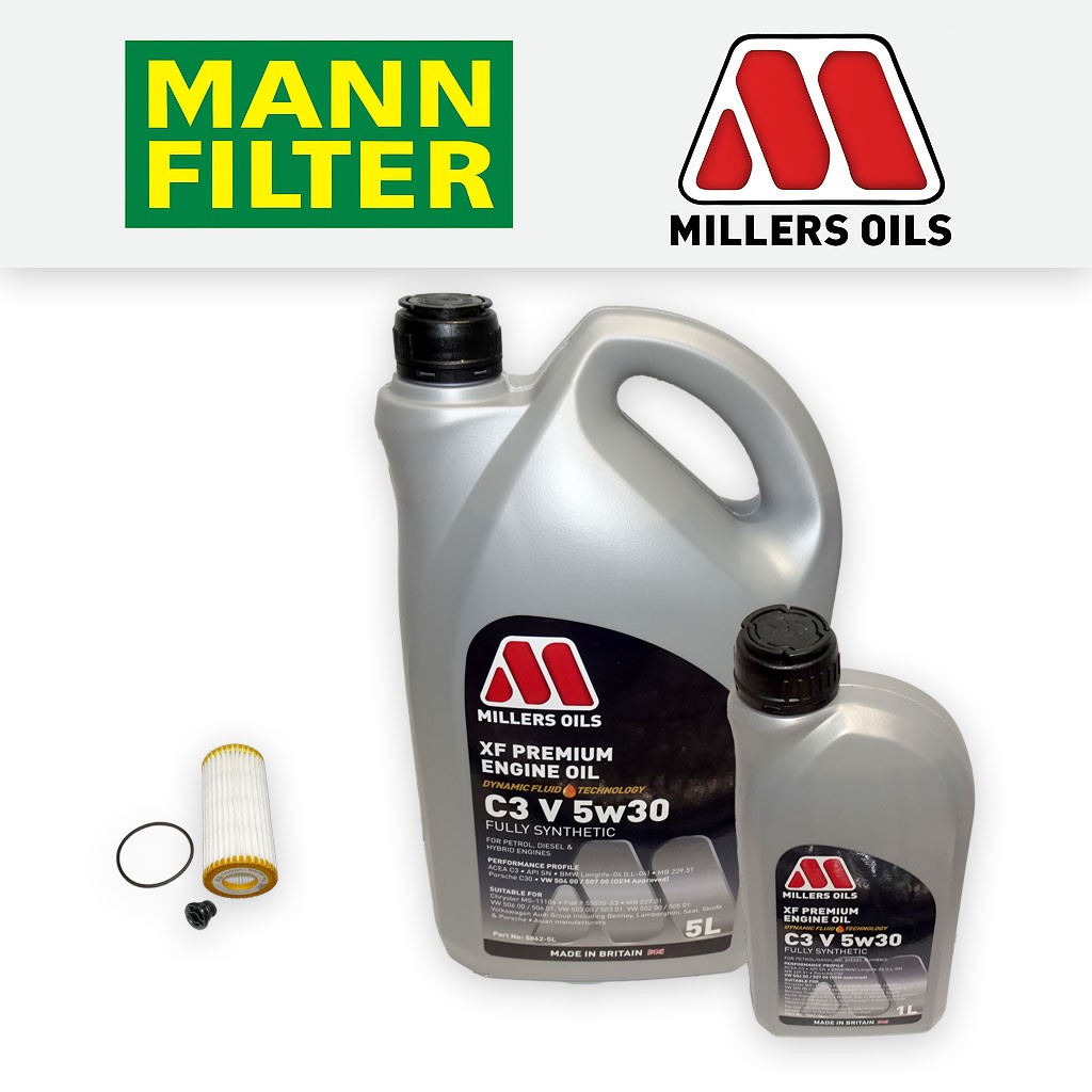 SERVICE KIT for AUDI TT (FV) 1.8 2.0 TFSI OIL FILTER +APPROVED OIL (2014-2025)