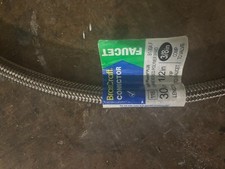  2 NEW BrassCraft 3/8" COMP x 1/2" FIP x 30" Braided Polymer Faucet Connector