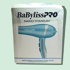 BaBylissPRO Nano Titanium Hair Dryer, Blue - BNT5548
