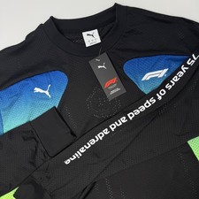 Puma Formula 1 maglia oversize manica lunga nera uomo taglia small nuova
