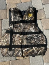 SJK Realtree Max 5 Adult 2XXL/3XXXL USCG Camo Life Jacket Vest