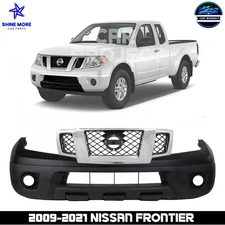 Front Bumper Cover Fascia & Grille Assembly Chrome For 2009-2021 Nissan Frontier