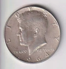 1964-D KENNEDY HALF DOLLAR .50¢ DENVER MINT 90% SILVER COIN UNITED STATES