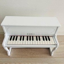 Kawai White Mini Upright Piano Small Toy Musical Instrument Collectible Item