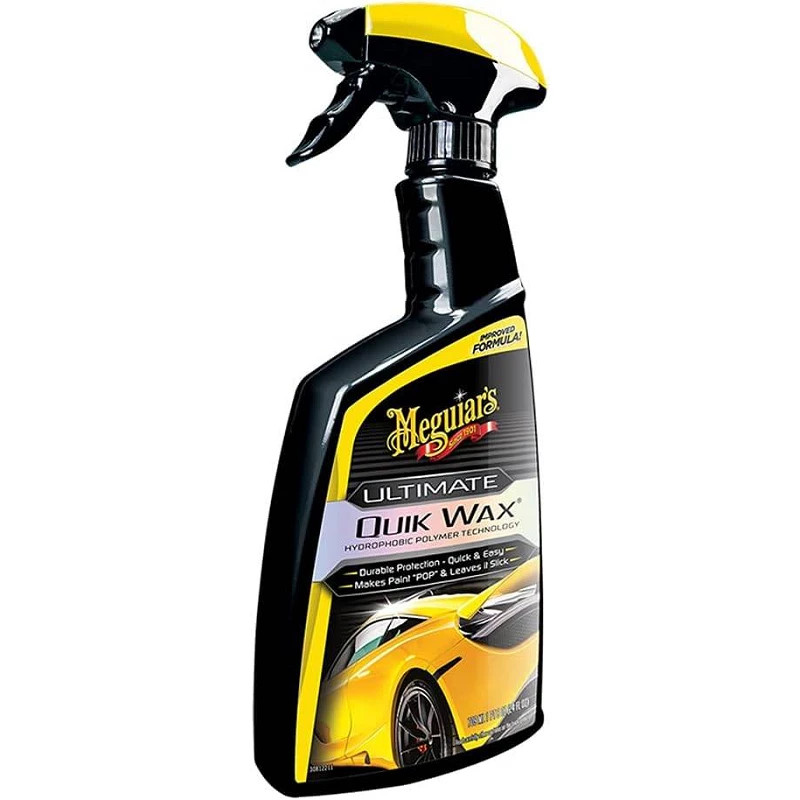 Cire éclair auto Ultimate 473ml pour un nettoyage rapide et brillant avant les sorties du weekend