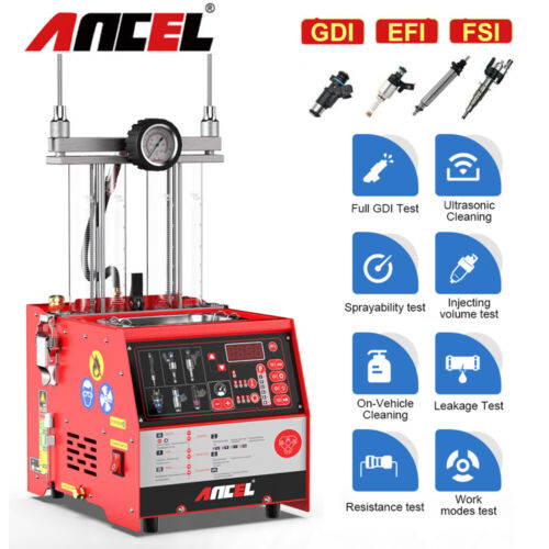 ANCEL AJ400 GDI EFI TSI Fuel Injector Cleaner Tester Ultrasonic Cleaning Machine - Afbeelding 1 van 12