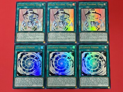 3x Ultimate Fusion + Bingo Machine, Go!!! | Ultra Rares | 1st Editions | YuGiOh!