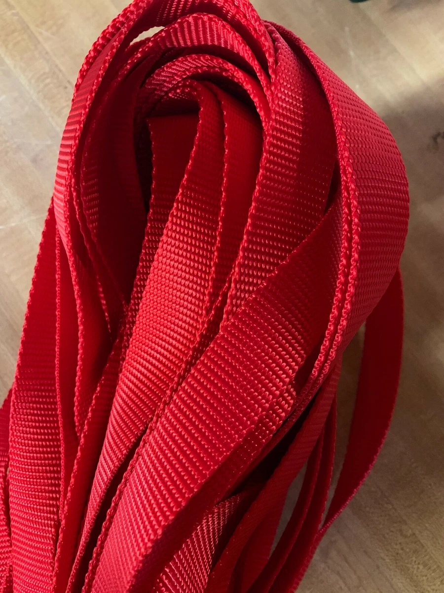 1” one inch x 158 ft. Flat Webbing. Strap. Cord. Rope. Nylon. Red