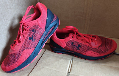 Under Armour Hovr Intake 6 Running Shoes Red Black Men's Size 10.5 3026134-600