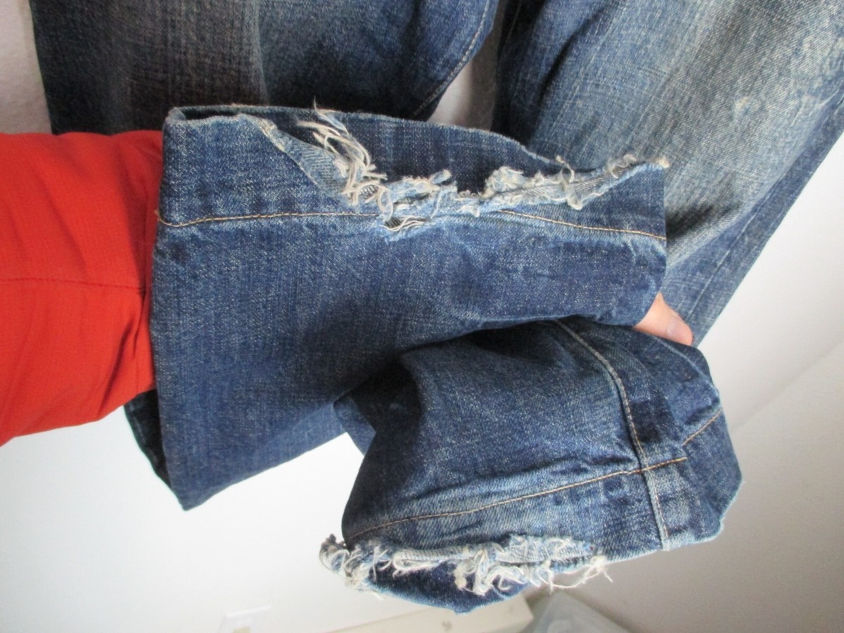 Issey Miyake Tete Homme Japanese denim blue jeans T.E. vtg