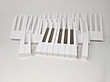 Piano Key Tops Fronts White Plastic 2" - Full Set NEW