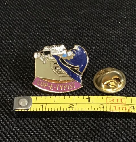 Police Cop-A- Series Cop-E-Typist Vintage Police Pin Badge  - Picture 1 of 1