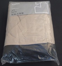 NEW Ikea Full Queen Duvet Cover & Pillowcases Cotton ALVINE KAKTUS tan