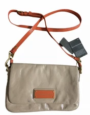 Marc Jacobs Too Hot To Handle Vibrant Orange Multi Patent Leather Crossbody Bag