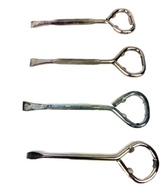 Vintage Metal Paint Can Openers Lot of 4 Gilman Paint B.L.P. Mobile Paint Keys