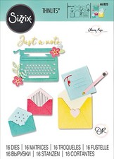 New Retired Sizzix Thinlits You've Got Mail 16pc 665820 Retail 20.99 O. Rose