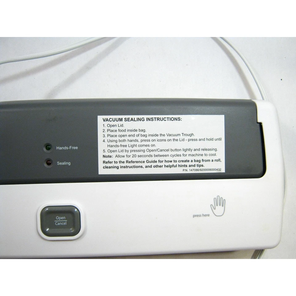 Seladora a vácuo de alimentos Seal-a-Meal da FoodSaver com vedação térmica sacos seladores a vácuo - Imagem 4 de 4