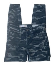 Pilcro And The Letterpress Anthropologie Corduroy Camo High Rise Skinny Pants 25