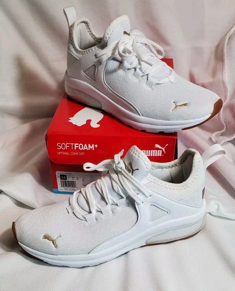 Scarpe da ginnastica donna Puma taglia 6 5 Electron 2.0 Lush Training bianche sneakers