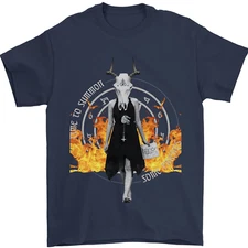 Satanic Witch Summon Ouija Board Satan Hell Mens T-Shirt 100% Cotton