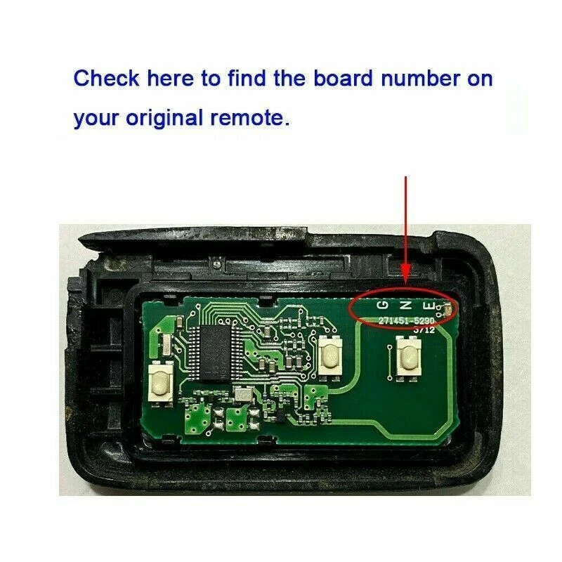 for Toyota Prius 2010-2013 2014 2015 Smart Remote Key Fob HYQ14ACX - 271451-5290 Foto 3 de 3