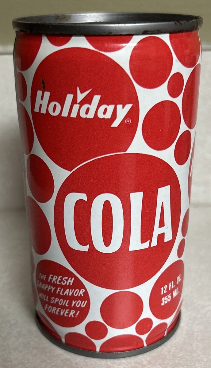 Vintage Holiday Cola 12 Oz. 355ml. Steel Flat Top Soda Can | eBay