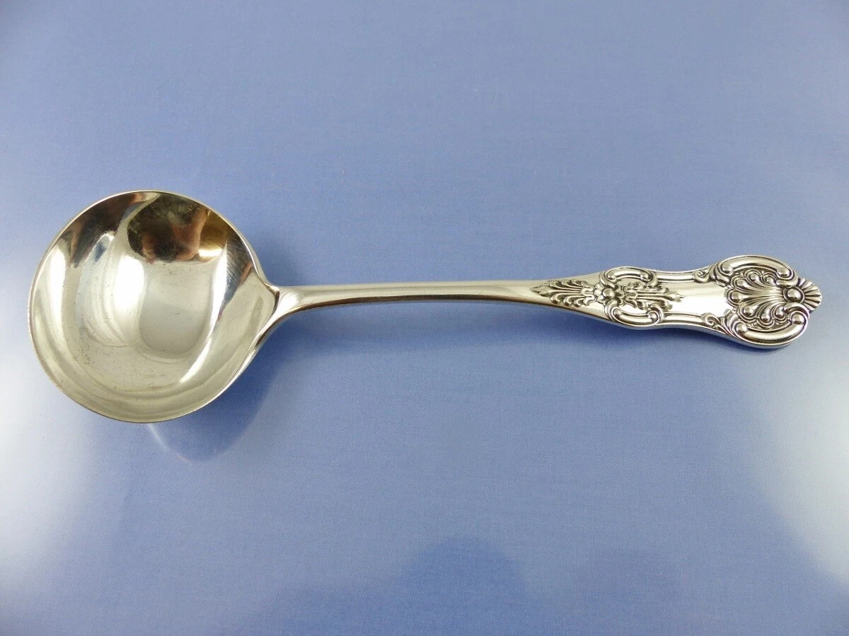 ROSETTE 1800's GRAVY or SAUCE LADLE or SPOON BY B B S ENGLAND