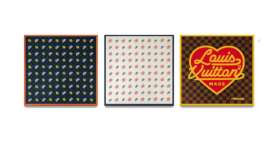 NWT Louis Vuitton LV Nigo Set of 3 Monogram Bandanas Scarf