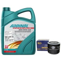 MotoröL Set 10W-40 Addinol 5 Liter + ÖLfilter Sk 805 FüR Toyota Corolla Carina