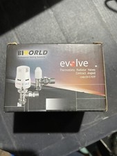 Evolve Thermostatic Radiator Valve TRV and Lockshield Valves 15mm x 1/2" Angled