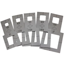 Plasma Stencil - Square Cutter Guide - 5 pc. kit