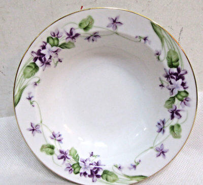 NORITAKE CHINA NANCY VIOLET / FRUIT or DESSERT BOWL GOLD NORITAKE CHINA NANCY VIOLET / FRUIT or DESSERT BOWL GOLD
