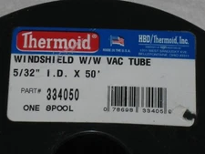 THERMOID 5/32" ID X 50' SPOOL WINDSHIELD WASHER-VACUUM TUBING HOSE MADE IN USA!
