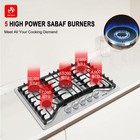 GASLAND 30" Gas Cooktop 5 Burner Gas Stovetop w/Reversible Grill/Griddle NG/LPG — photo 7