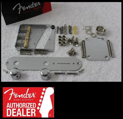 Fender/Wilkinson Telecaster Chrome HARDWARE SET Compensated Saddles 005-4162-049