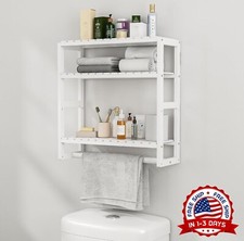 Estante Para El Ba o Sobre Inodoro Organizador Gabinete De Almacenamiento Bamboo