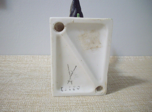 Estatua de pájaro faisán cuello anillado bisque numerado Japón vintage - Imagen 6 de 8