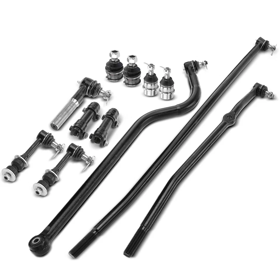 12 peças barra oscilante link extremidade da haste de amarração com junta esférica para Dodge Ram 1500 2500 1998 1999 - Imagem 2 de 4
