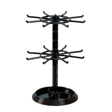 Rotating Plastic Stands Rack Jewelry Necklace Keyring Display Hook Storage Decor