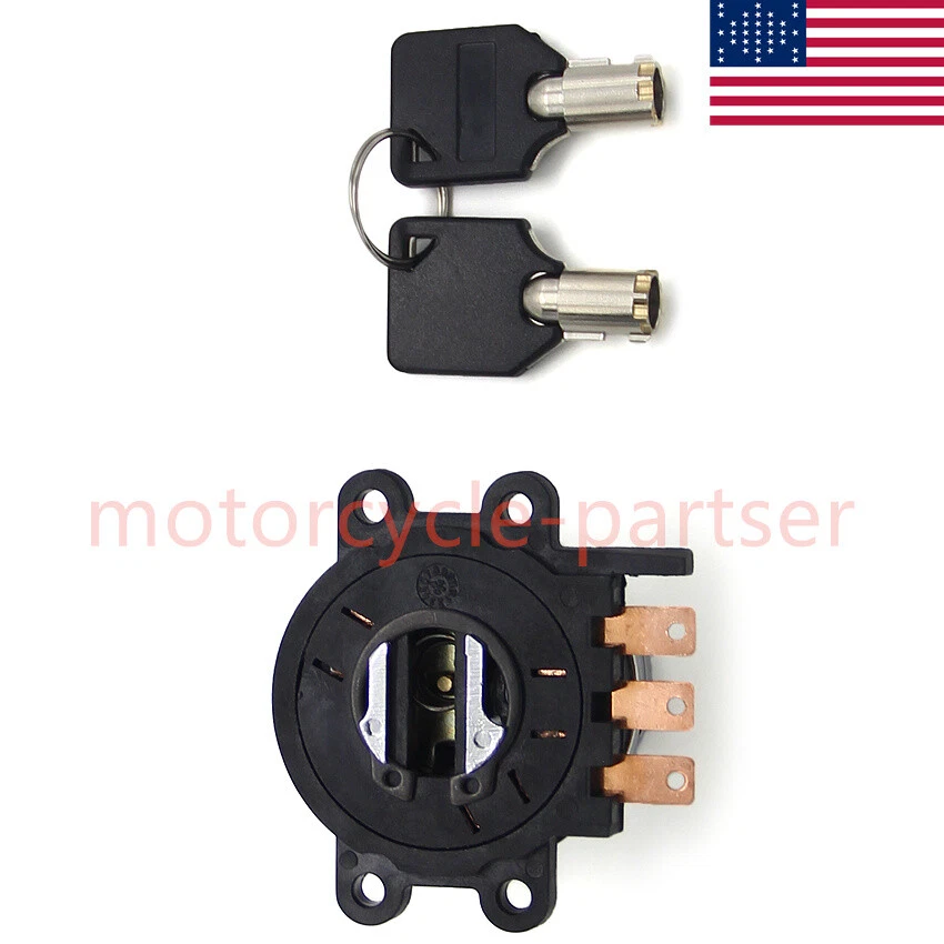 Kit de interruptor de llave de encendido cromado para Harley-Davidson 71450-04 FXCW ROCKER 2008-09 Foto 3 de 4